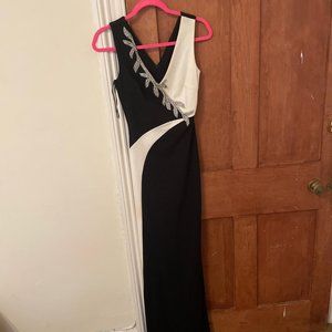 Quiz Womens Black and White Dress
